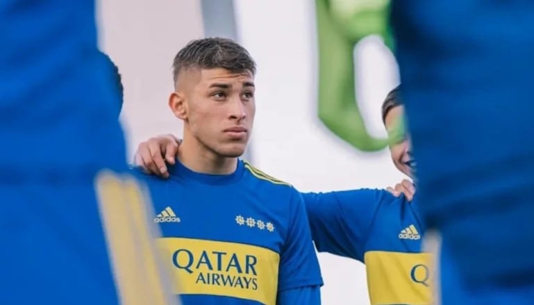 Federico Aguirre, el 9 puntano que debutó en la reserva de Boca