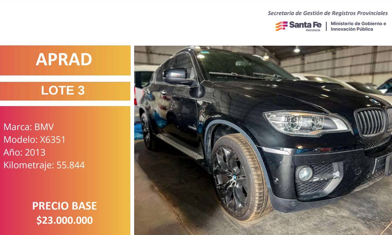 La BMW X6 35i es uno de los vehículos más caros de la lista.