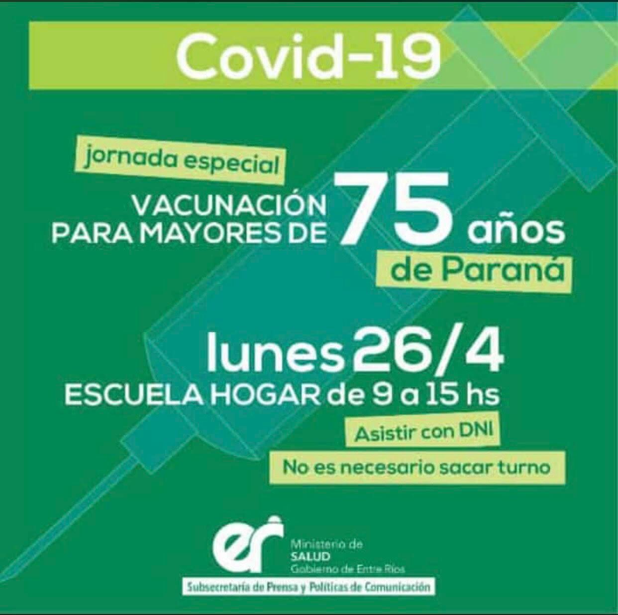 Jornada especial de vacunación