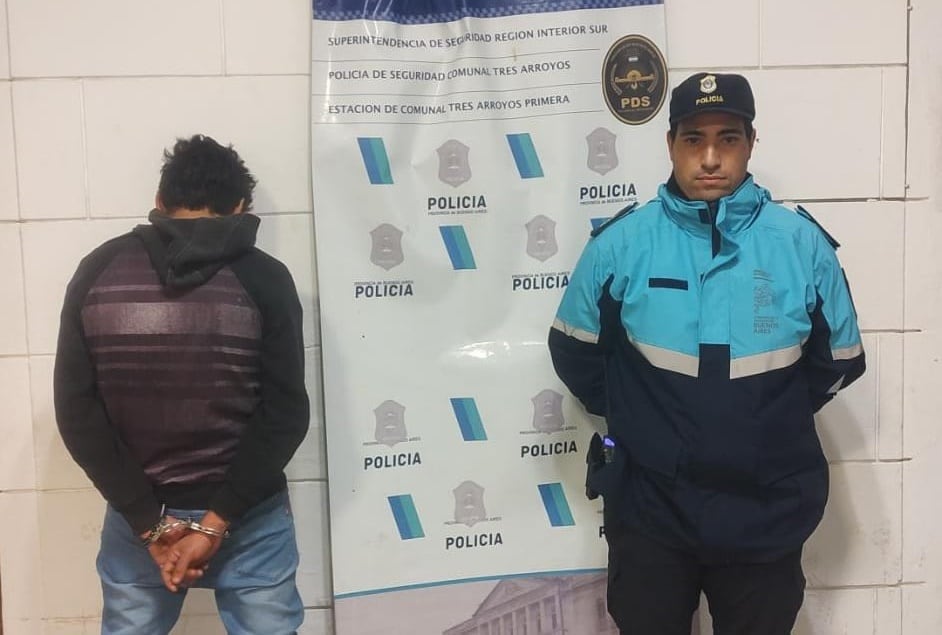 Aprehendido en Tres Arroyos por agredir y amenazar de muerte a su pareja