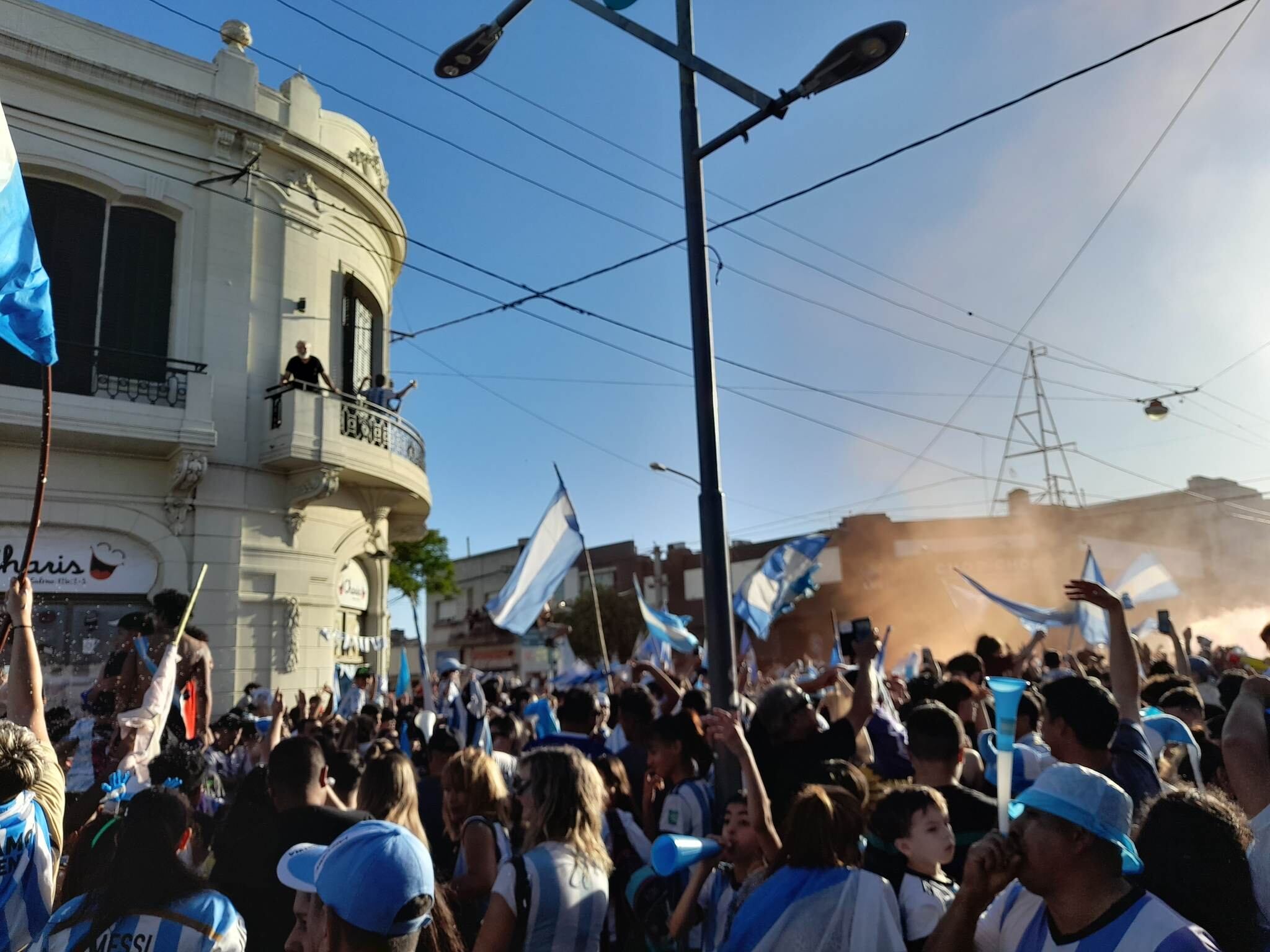 Explotó Punta Alta por la clasificación de la Selección a la final del Mundial