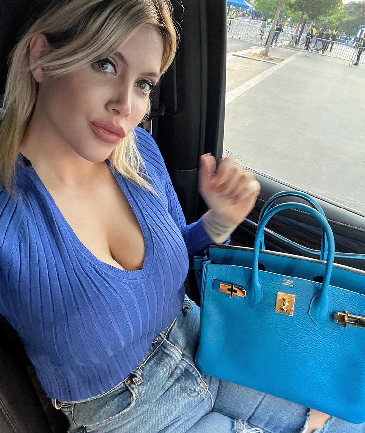 Wanda Nara para su cuenta de Instagram.