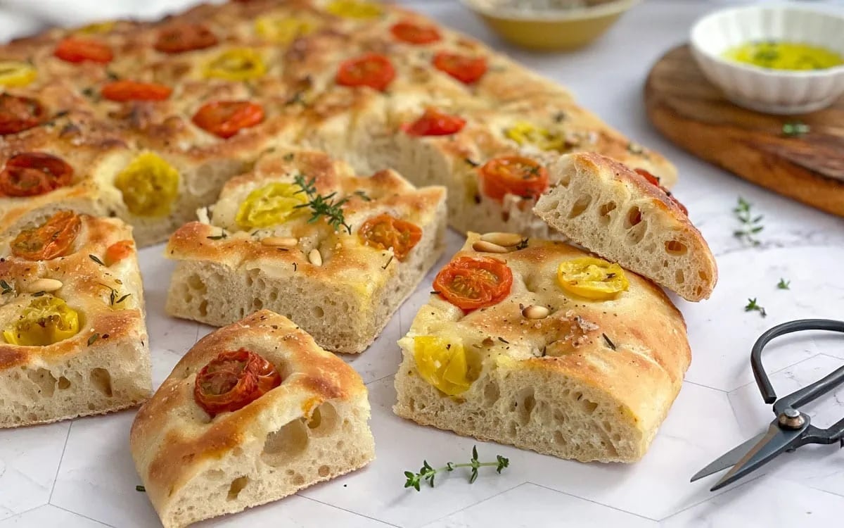 Falsa focaccia de Luli Fernández