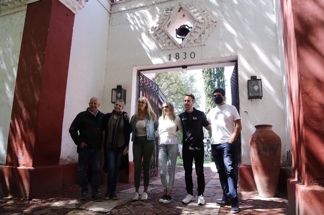 El piloto Esteban Guerrieri disfrutando de San Rafael. 