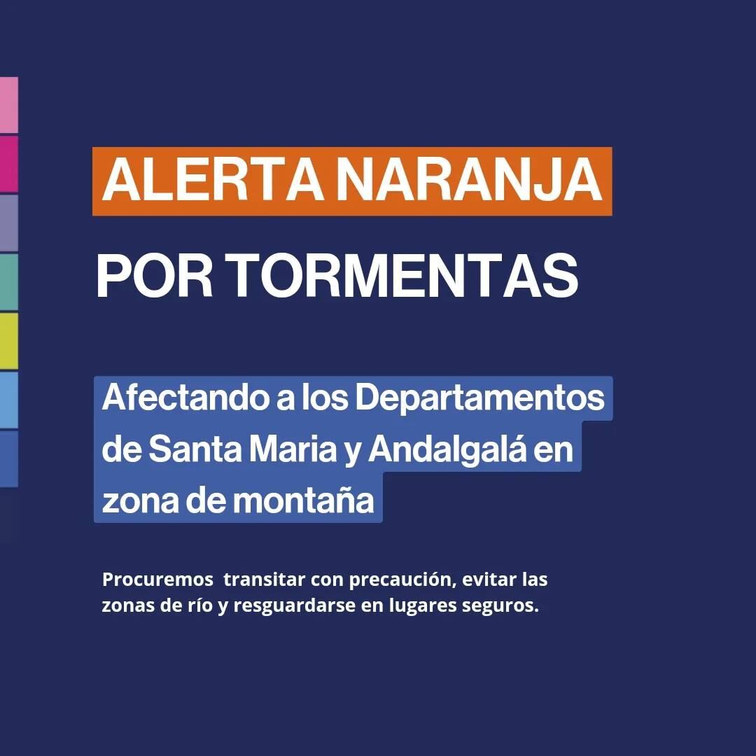 Alerta naranja.