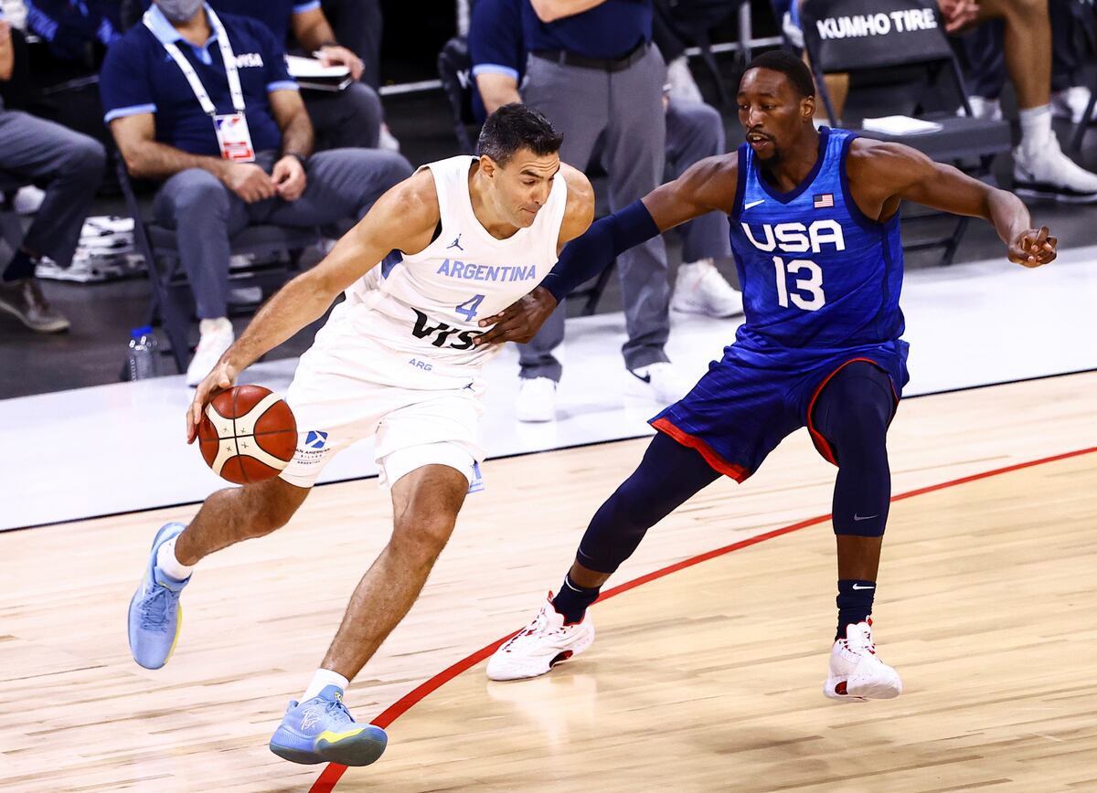 La Selección Argentina de básquet cayó contra Estados Unidos en la preparación de Tokio 2020