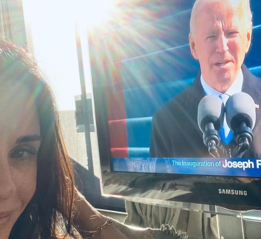 Las celebridades que festejaron la asunción de Joe Biden a la presidencia de EEUU. Foto: Instagram, Courteney Cox,