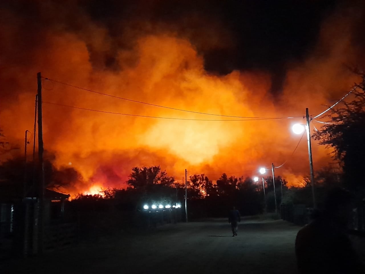 Incendio en el norte de San Luis