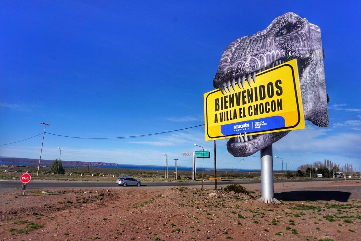 Villa El Chocón, donde se hallaron los restos del Giganotosaurus.