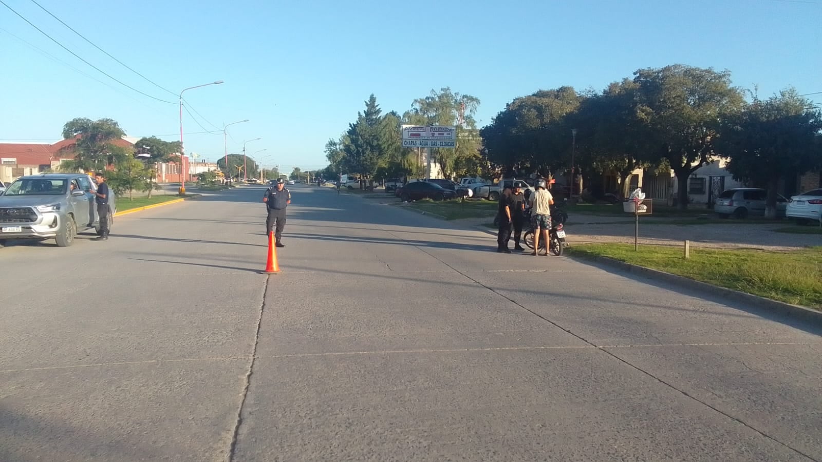 Controles de la Secretaría de Seguridad y Policía Comunal de Tres Arroyos