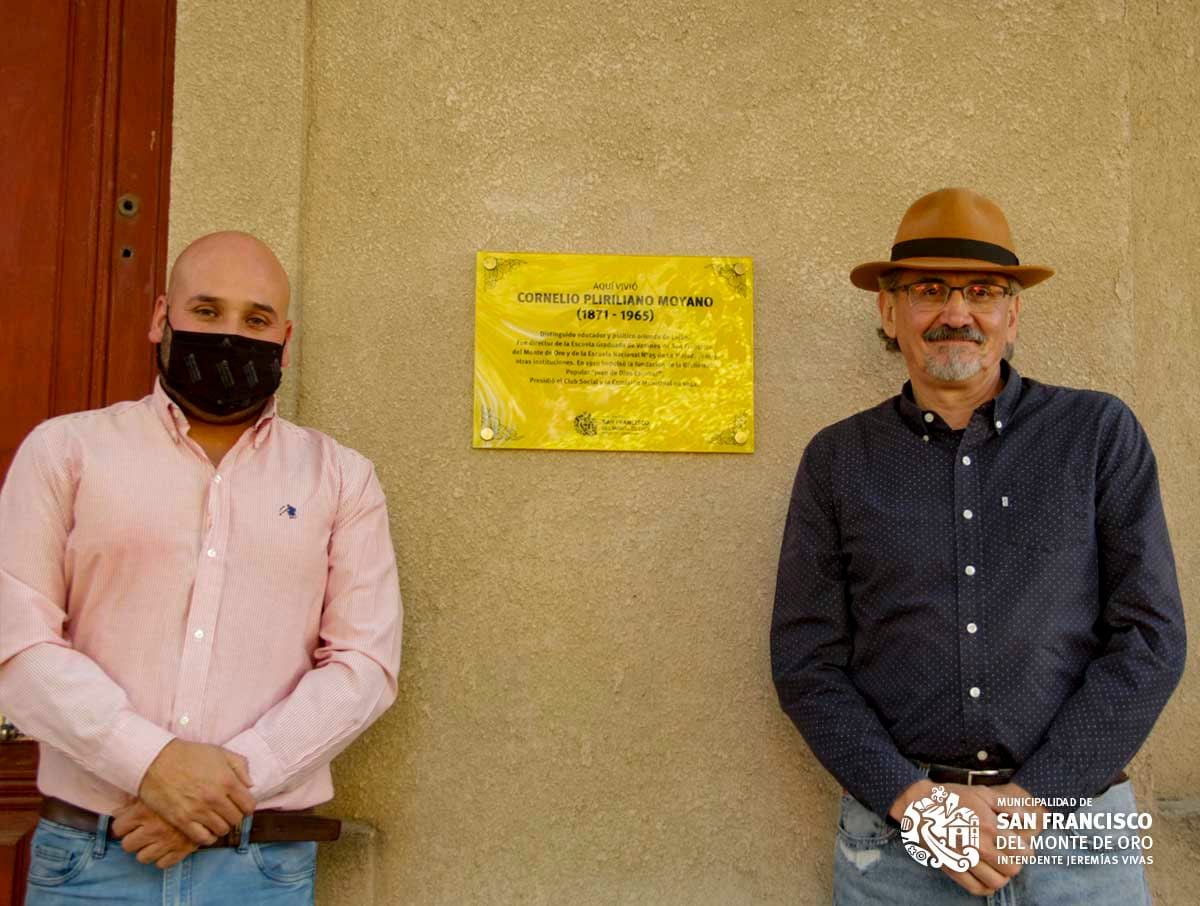 Homenaje a Cornelio P. Moyano en San Francisco del Monte de Oro