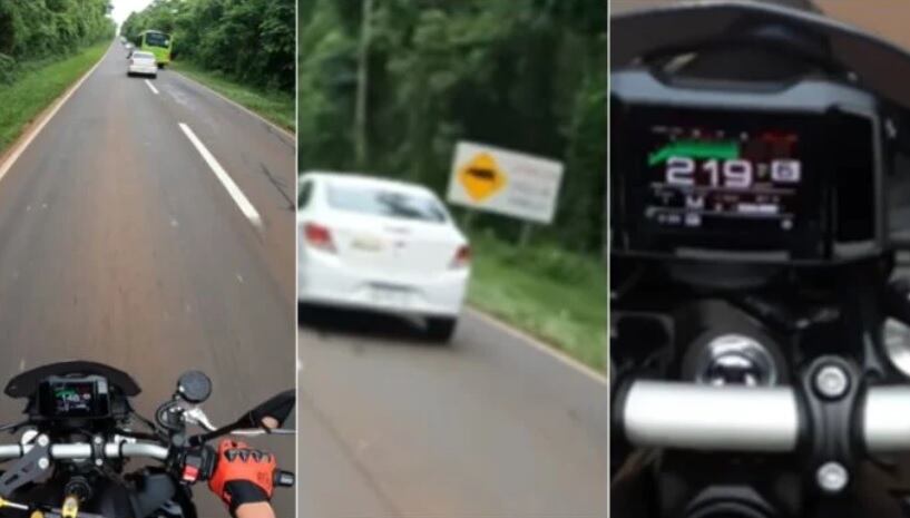 Terror al volante en el Parque Nacional Iguazú: se filmó a más de 200 km/h en un cruce de fauna.