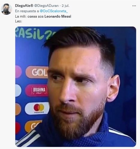 Los memes por el error al nombrar a Messi.