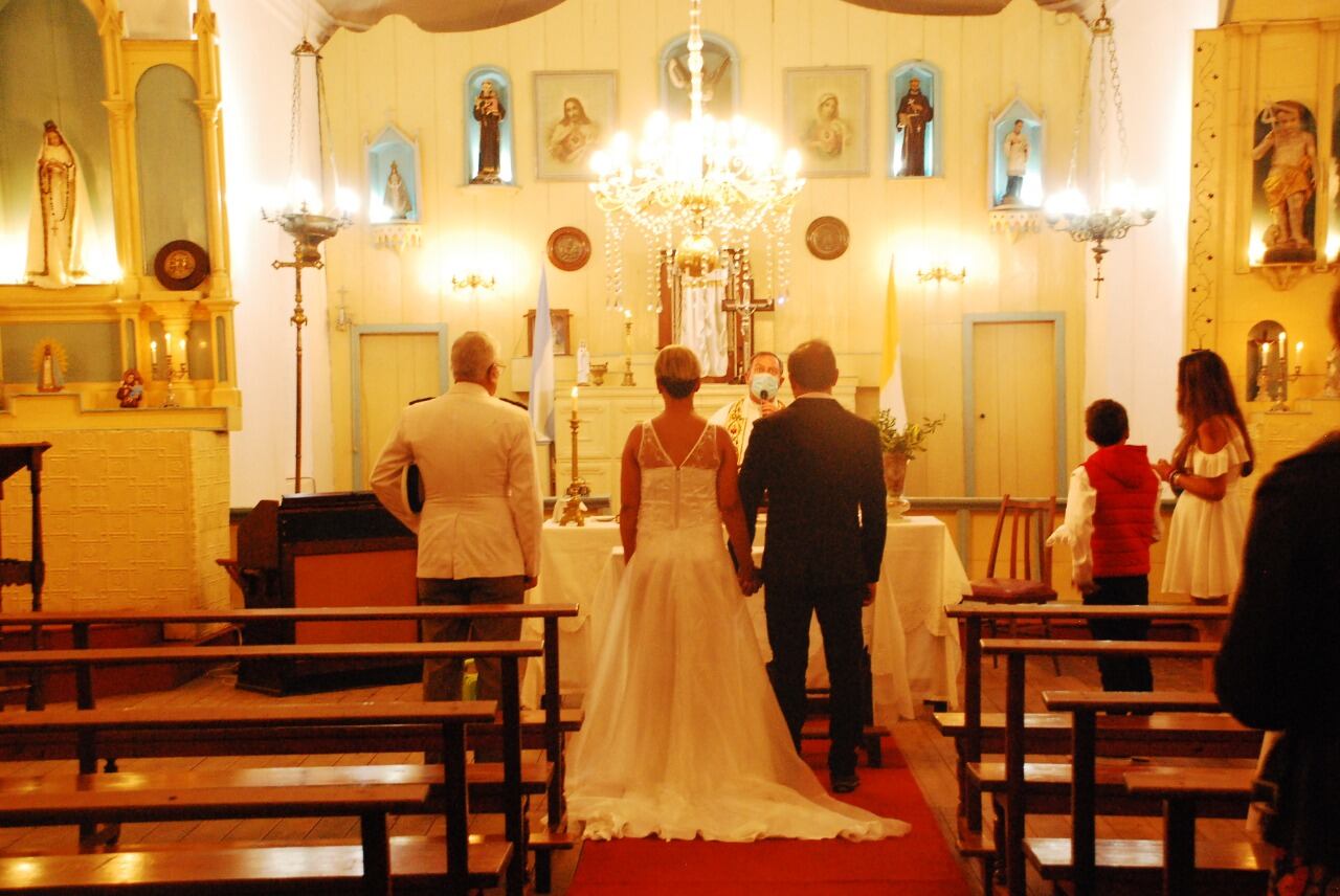 Después de veinte años se realizó un casamiento en Colonia Nievas