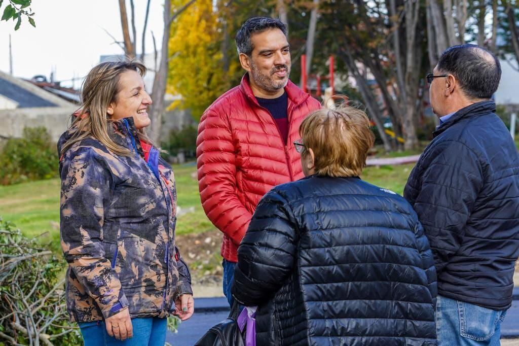 Obras en Ushuaia: pavimentan Trejo Noel y ARA General Belgrano