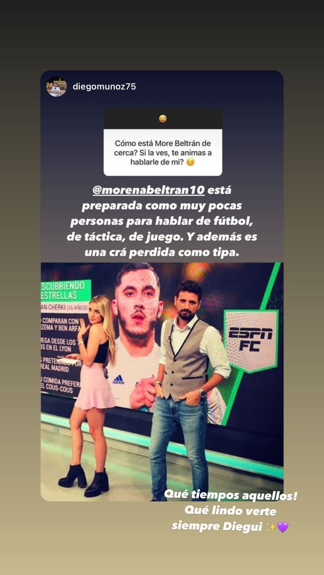 More Beltrán sorprendió con mini y top en su regreso a las canchas