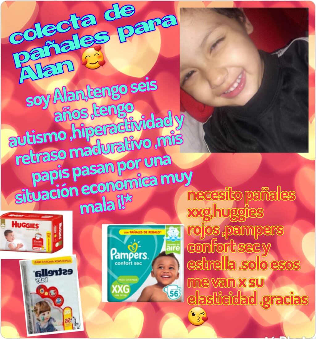 Solidaridad en Pérez: Alan necesita una medicación (Jessica Correa)