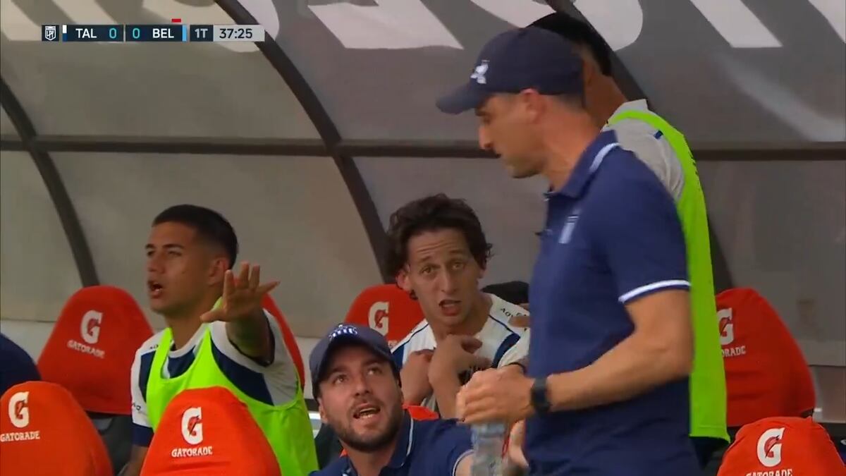 El Talleres-Belgrano caliente: se enojó el paraguayo Matías Galarza al ser reemplazado
