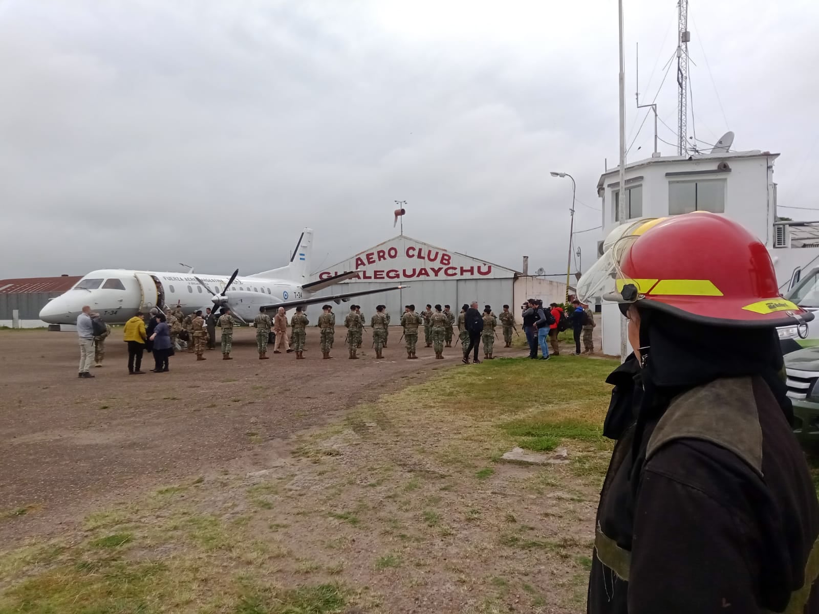 Jorge Taiana en el  ejercicio de adiestramiento del Ejército Argentino en Entre Ríos