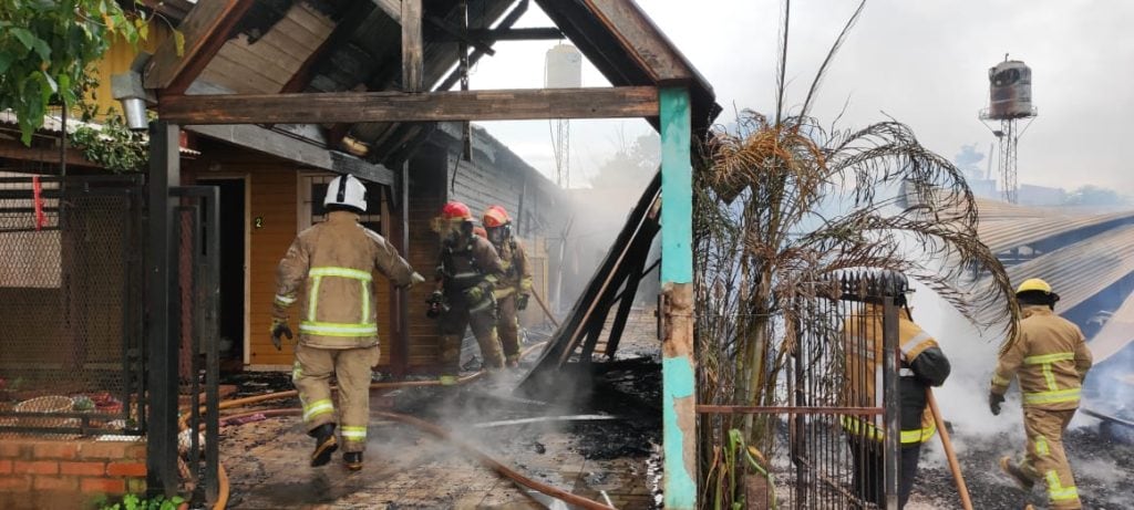 Puerto Iguazú: vivienda fue consumida por un incendio.