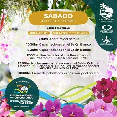 El municipio de Montecarlo se prepara para la 30° Fiesta Nacional de la Orquídea y 37° Provincial de la Flor.