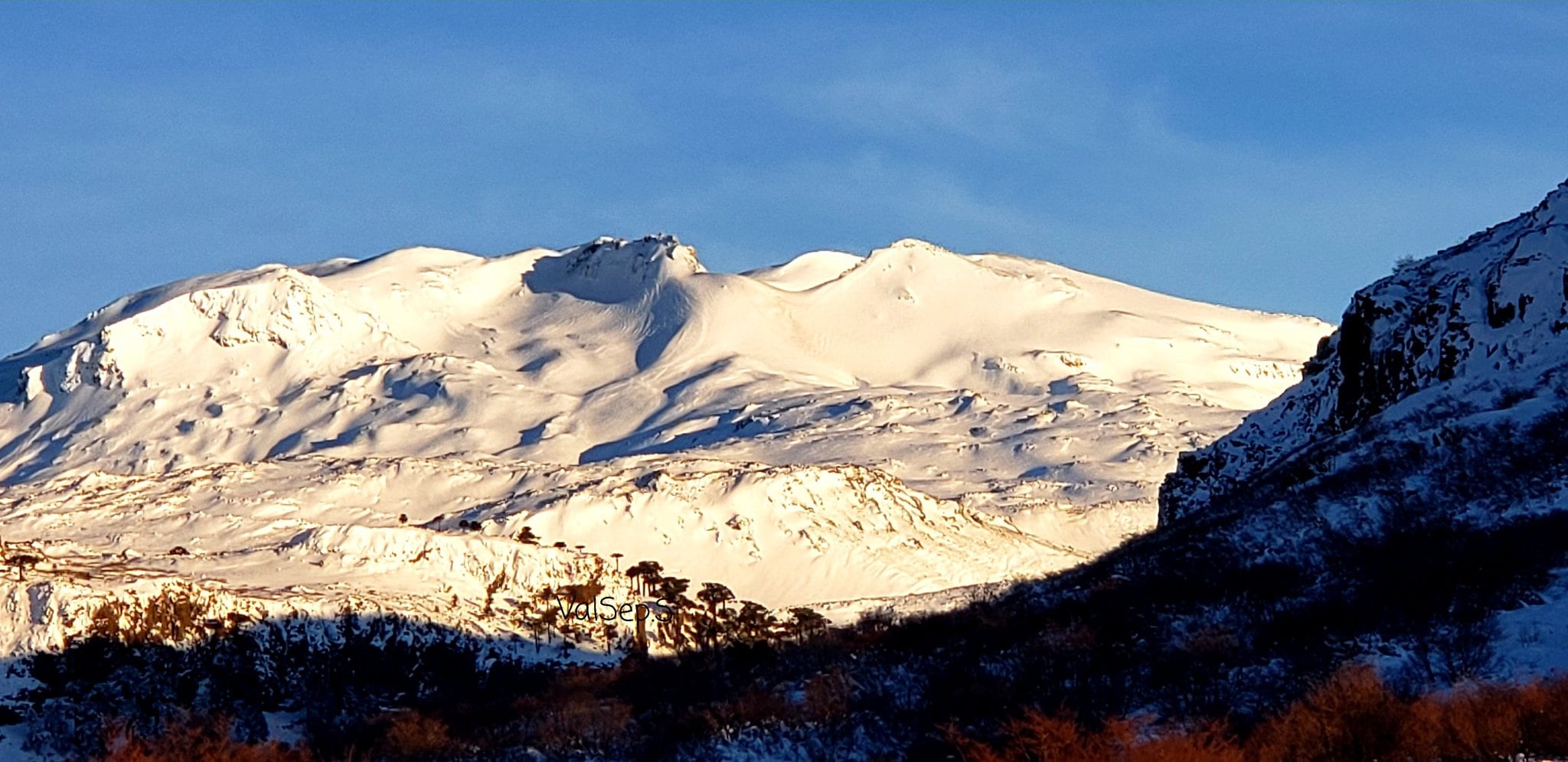 La impresionante nevada en Caviahue, Neuquén.