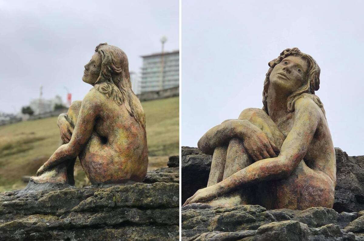 Se conoció el autor de la escultura que apareció en Mar del Plata y explicó por qué la “soltó”