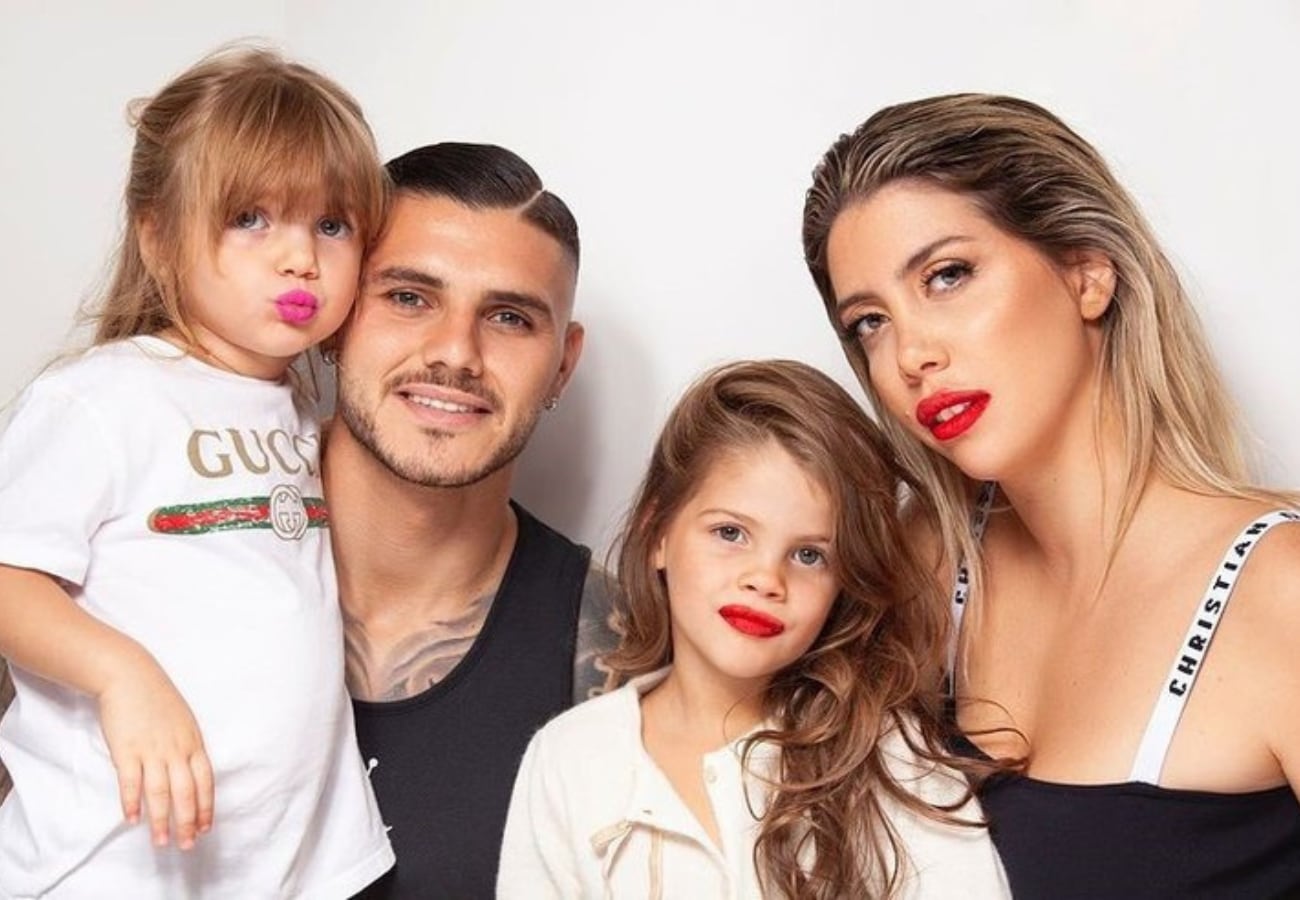 ¡Inéditas! Se conocieron las fotos de Mauro Icardi y sus hijas previas al escándalo con Wanda Nara