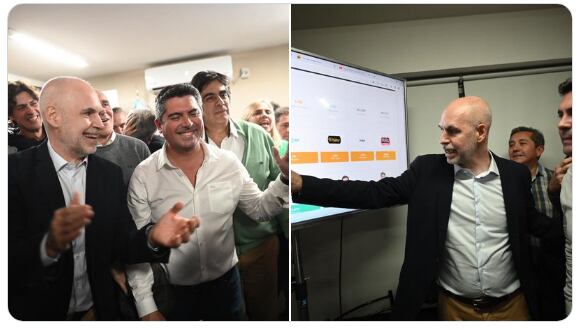 Las fotos que subió Horacio Rodríguez Larreta tras la victoria de Orrego.