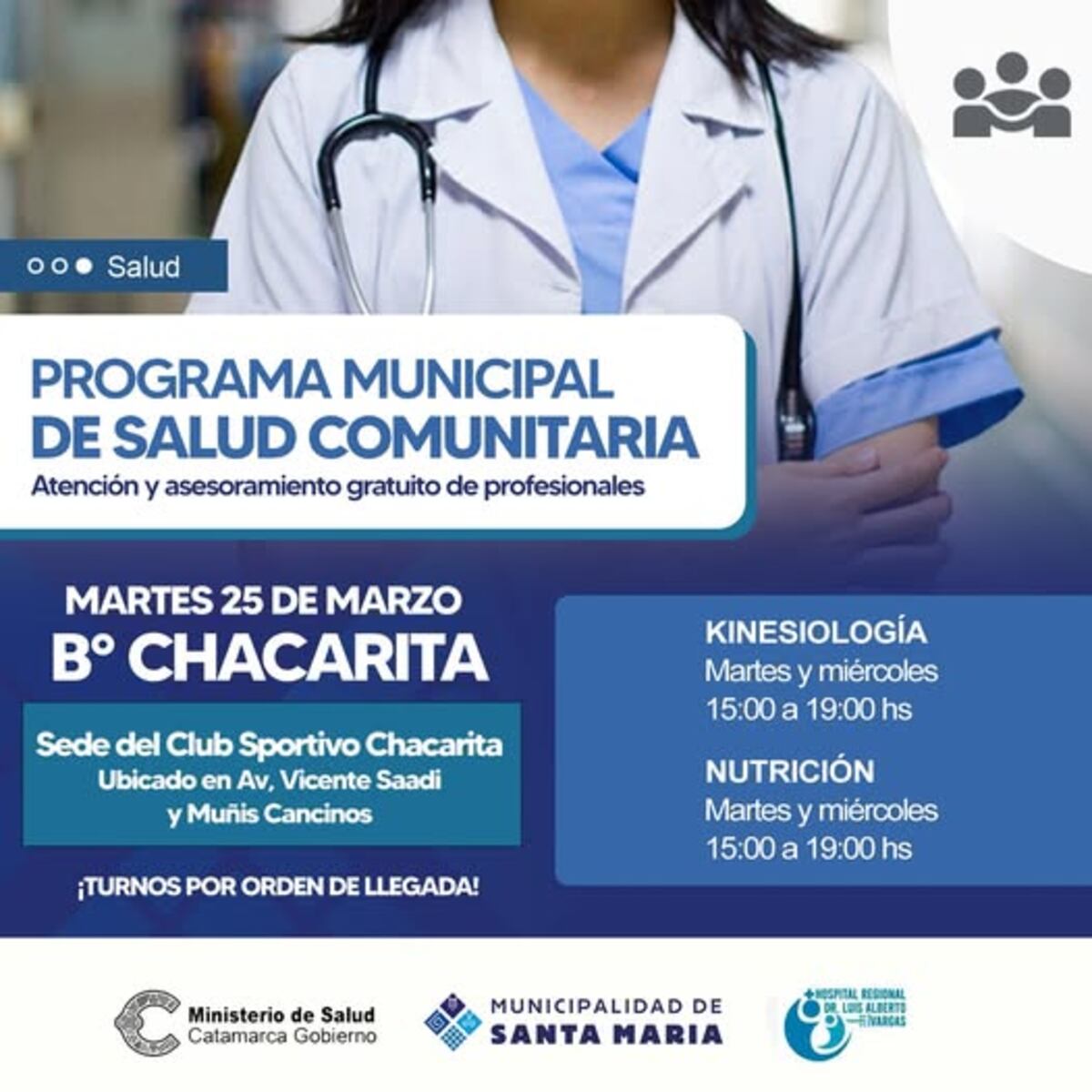 El Programa Municipal de Salud Comunitaria llega al Barrio Chacarita
