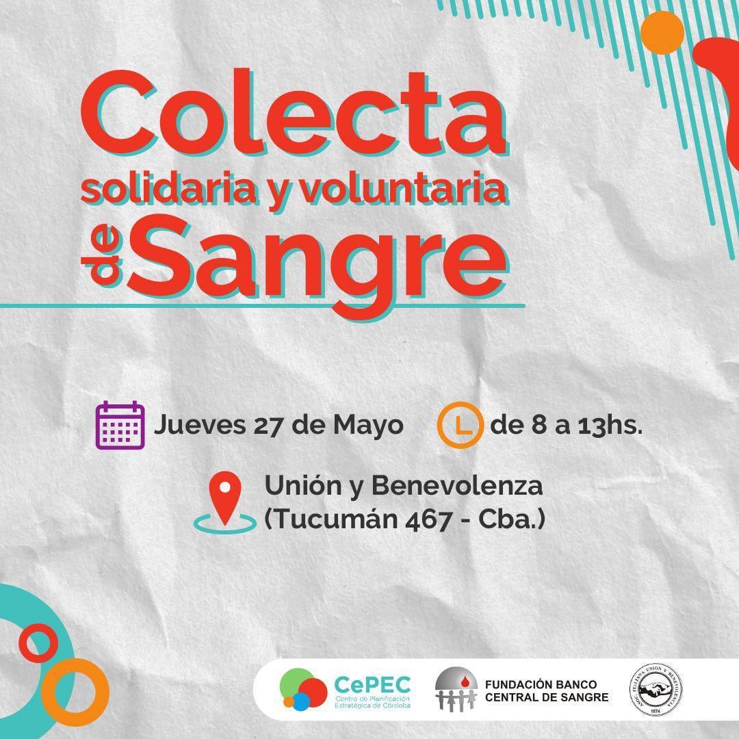 Colecta solidaria. Los interesados en donar sangre se deberán inscribir en un formulario.