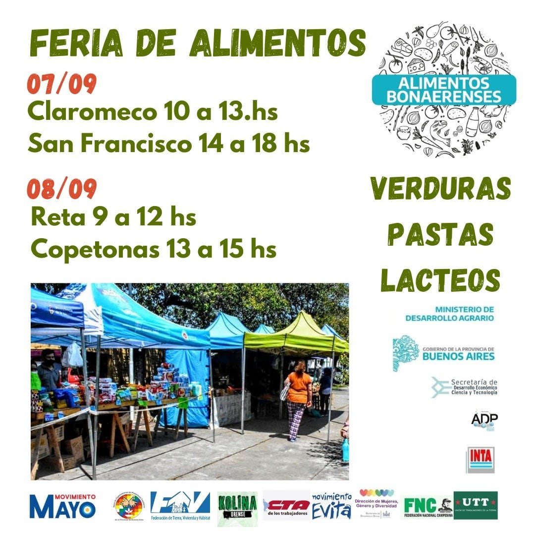 Feria de Mercado Bonaerenses en la Plaza San Martín