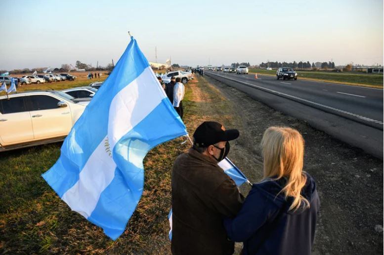 Productores autoconvocados protestan contra el Gobierno en San Nicolás