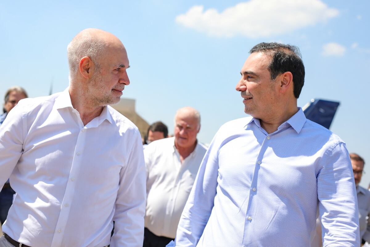 Horacio Rodríguez Larreta estuvo en Goya junto a Gustavo Valdés: “Coincidimos en construir un gran país”