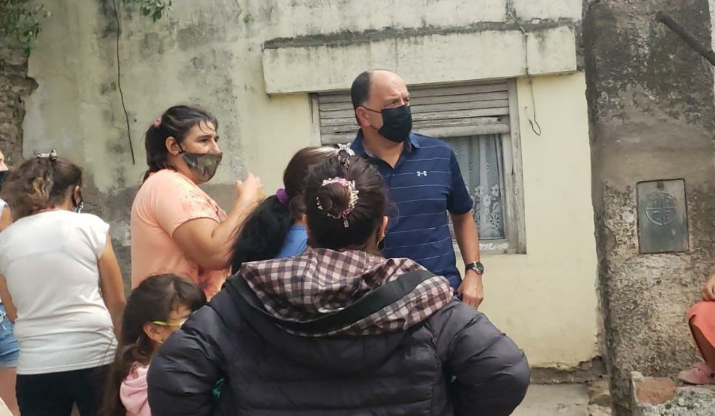 Pablo Garate visitó el Barrio Ranchos