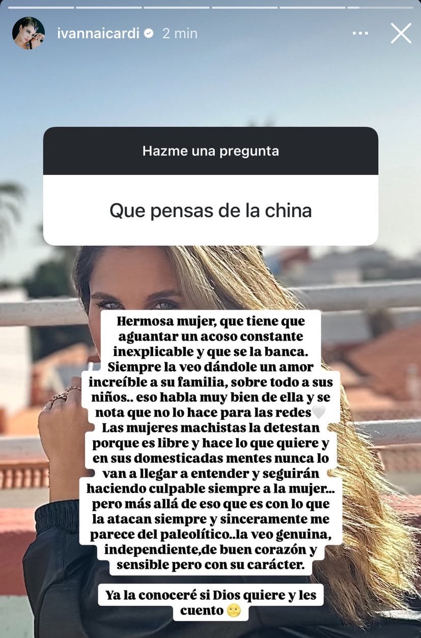 Ivana Icardi opinó de la China Suárez y le dio su apoyo