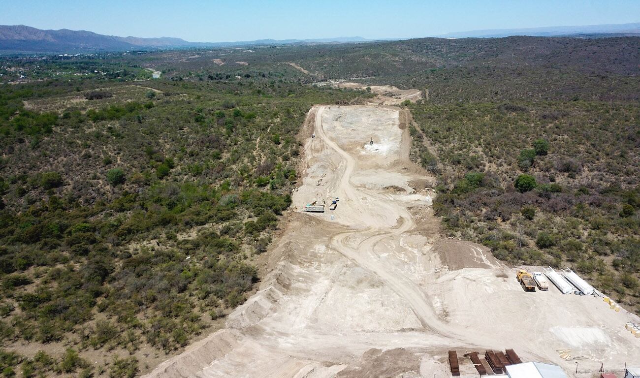 Obrador de la Autovía de Punilla en Molinari, Sierras de Córdoba. (La Voz)