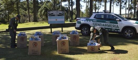 Incautan contrabando de cigarrillos en Bernardo de Irigoyen.