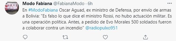 Oscar Aguad, ex ministro de Defensa de Macri, respondió a las acusaciones contra el expresidente.