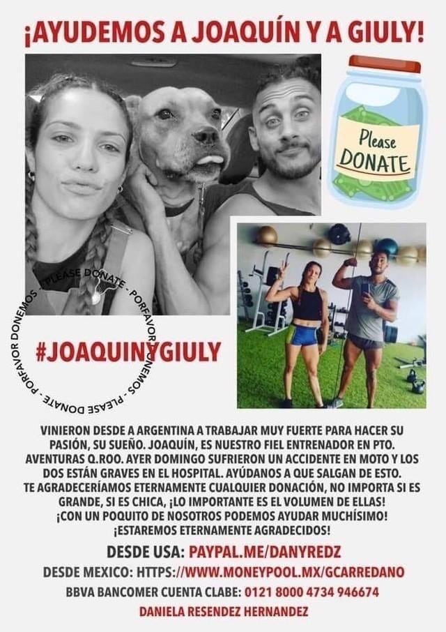 A través de las redes sociales se inició una campaña para ayudar a la pareja