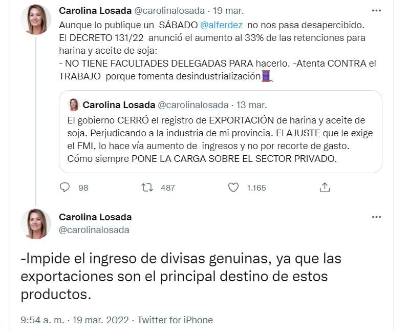 La periodista rosarina expresó su rechazo a través de redes sociales.