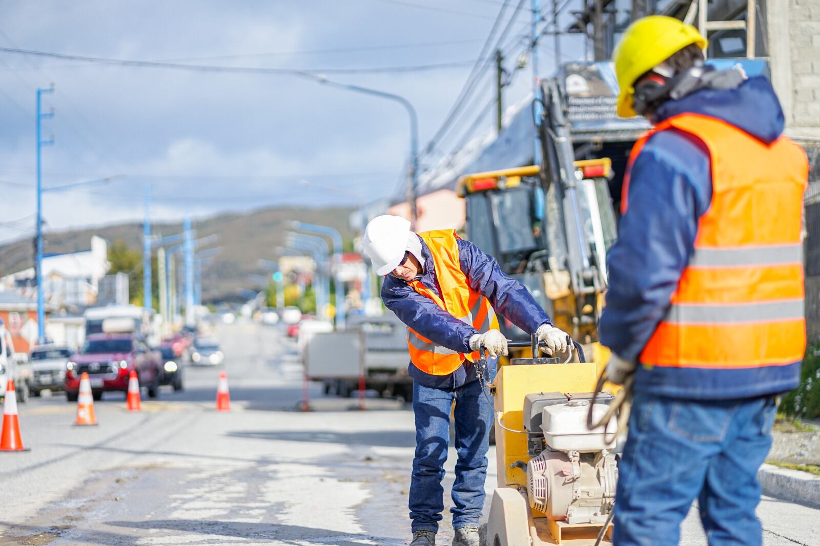 Comenzó en Ushuaia la obra del nuevo acueducto y el azud