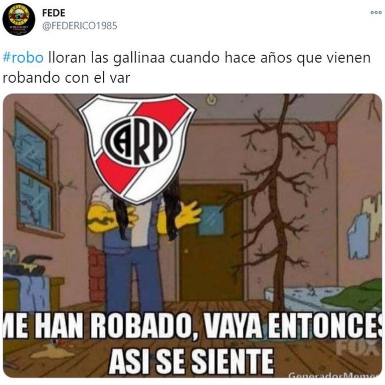 Los memes tras la eliminación de River ante Palmeiras.