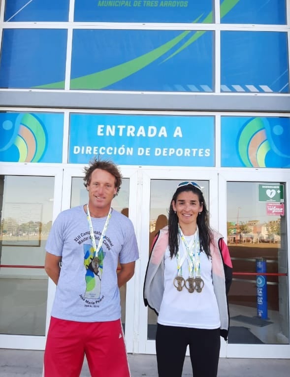 Atletas de Tres Arroyos participan del Sudamericano de Veteranos en Colombia.