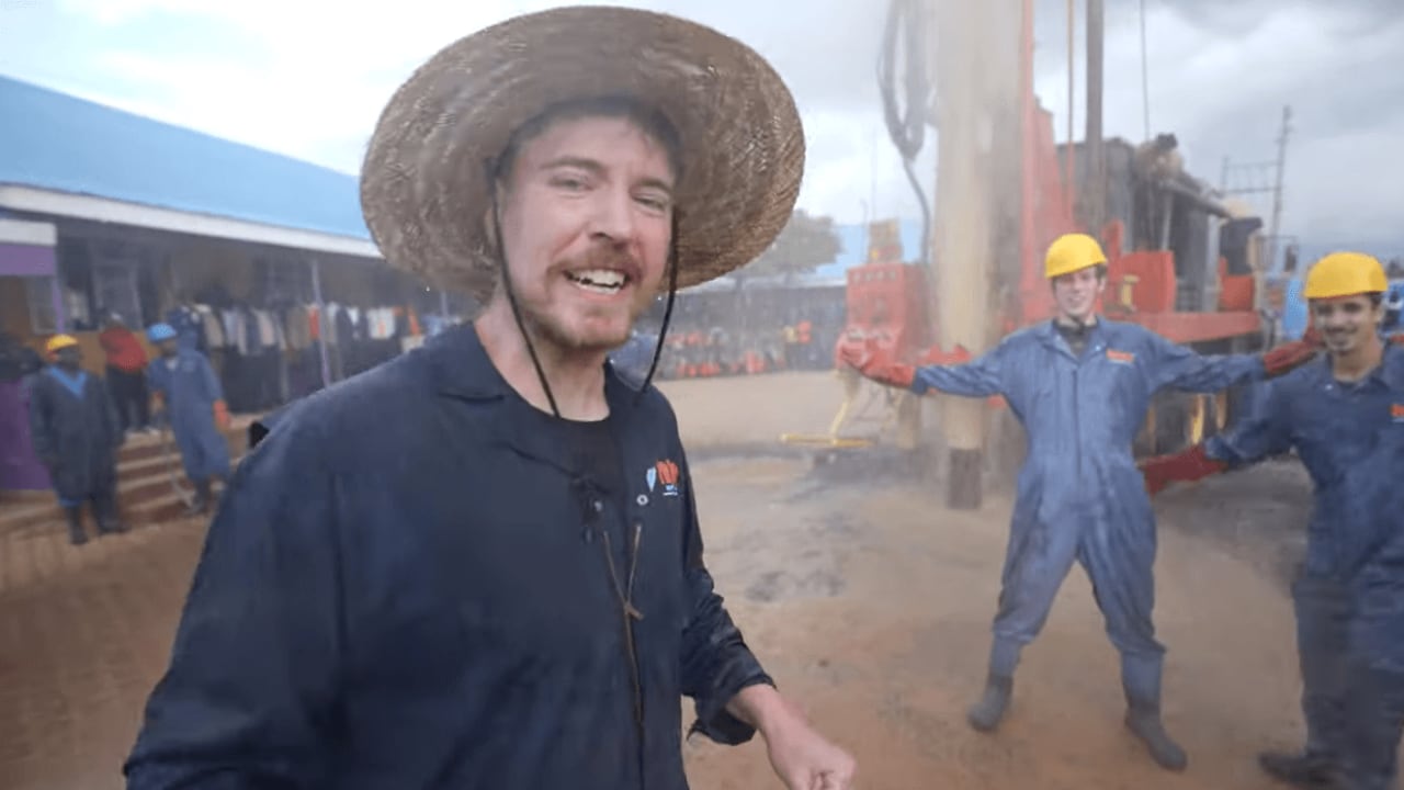 MrBeast construyó 100 pozos de agua en África. Foto: Captura video / MrBeast