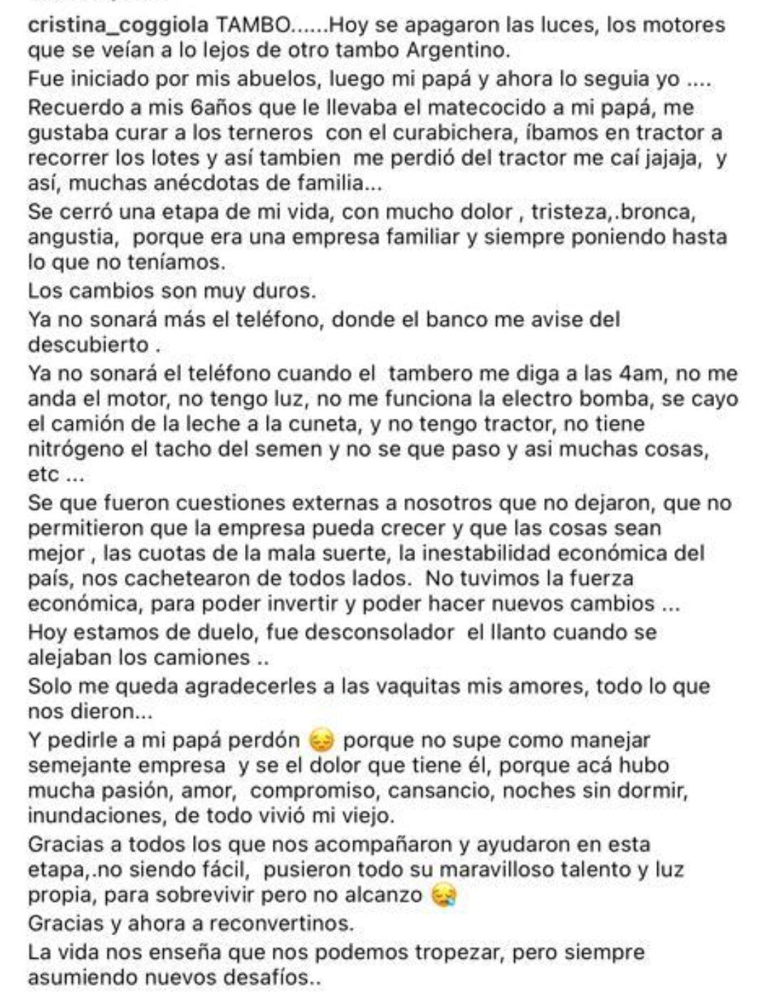 La publicación se viralizó en redes sociales.