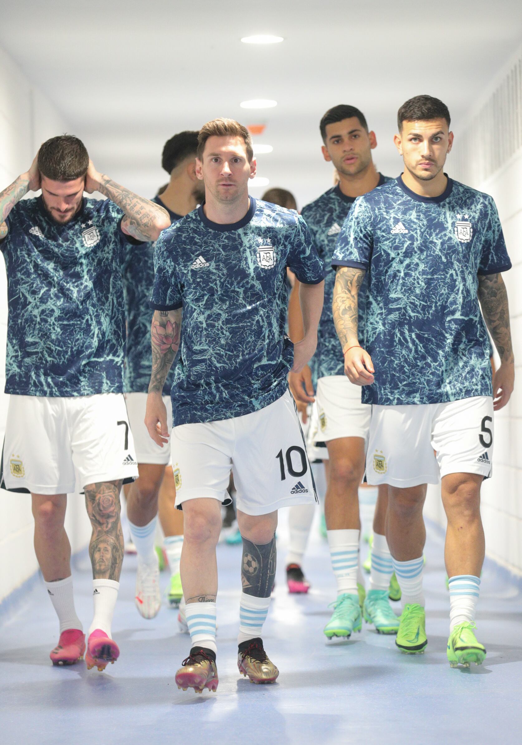 Camiseta de entrenamiento pasada de la Selección Argentina