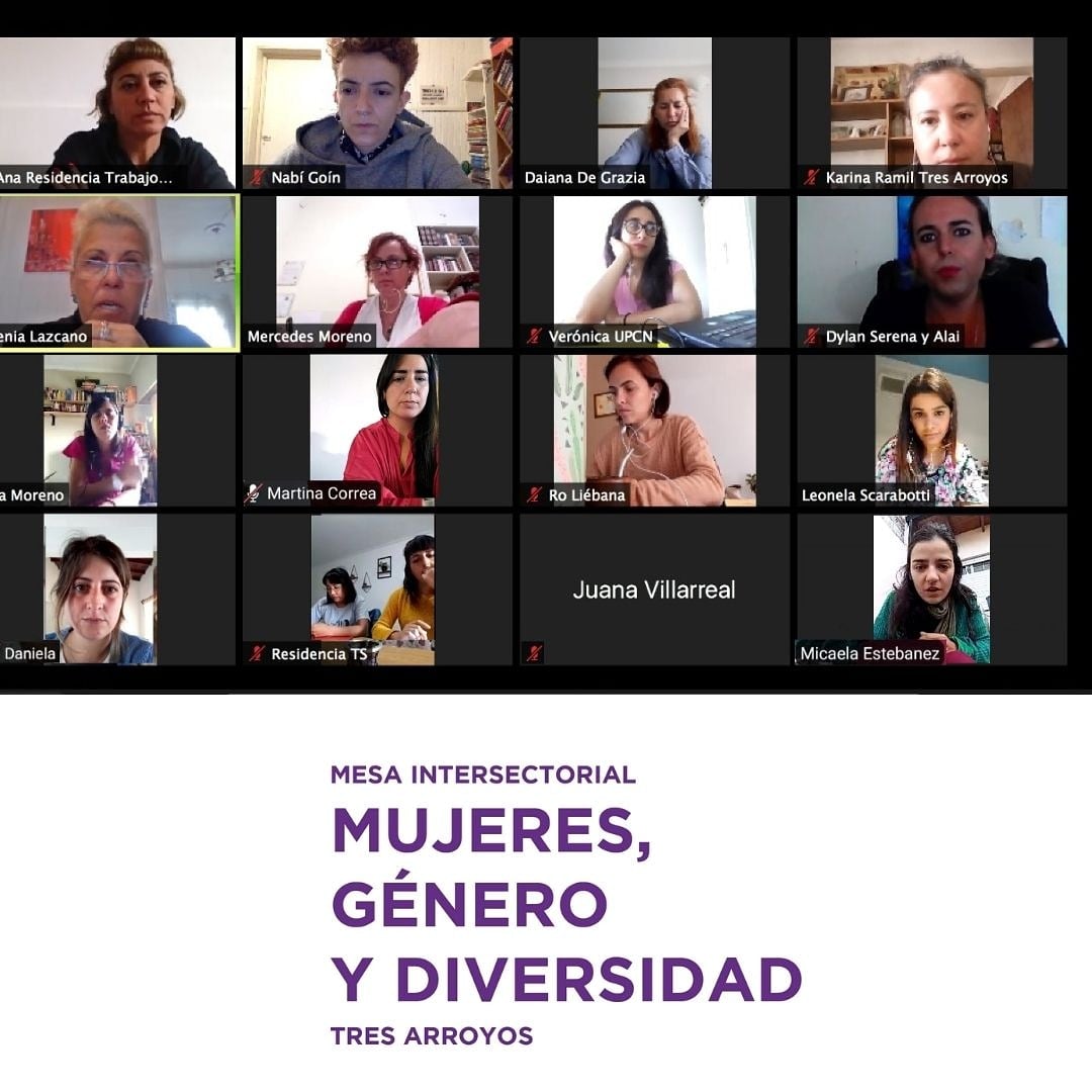 Reunión de la Mesa Intersectorial de Mujeres, Género y Diversidad del partido de Tres Arroyos.