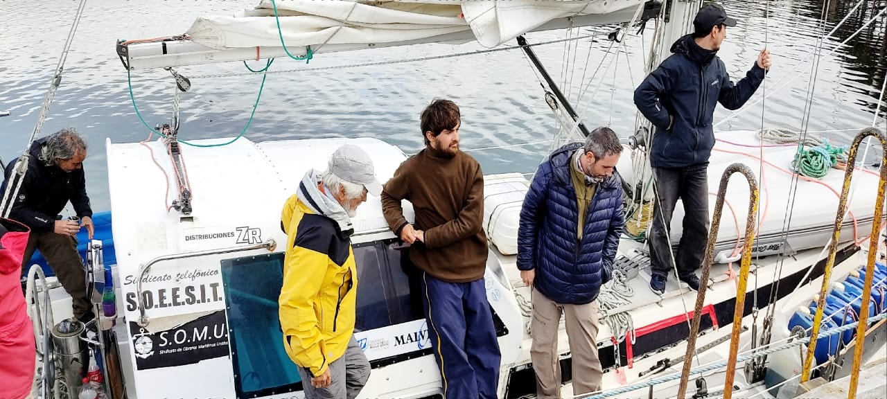 El velero amarró en Ushuaia el miércoles 20 según lo planeado.