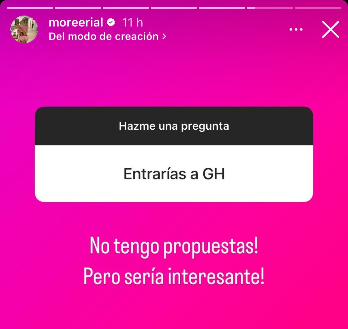 More Rial contó si entraría a Gran Hermano